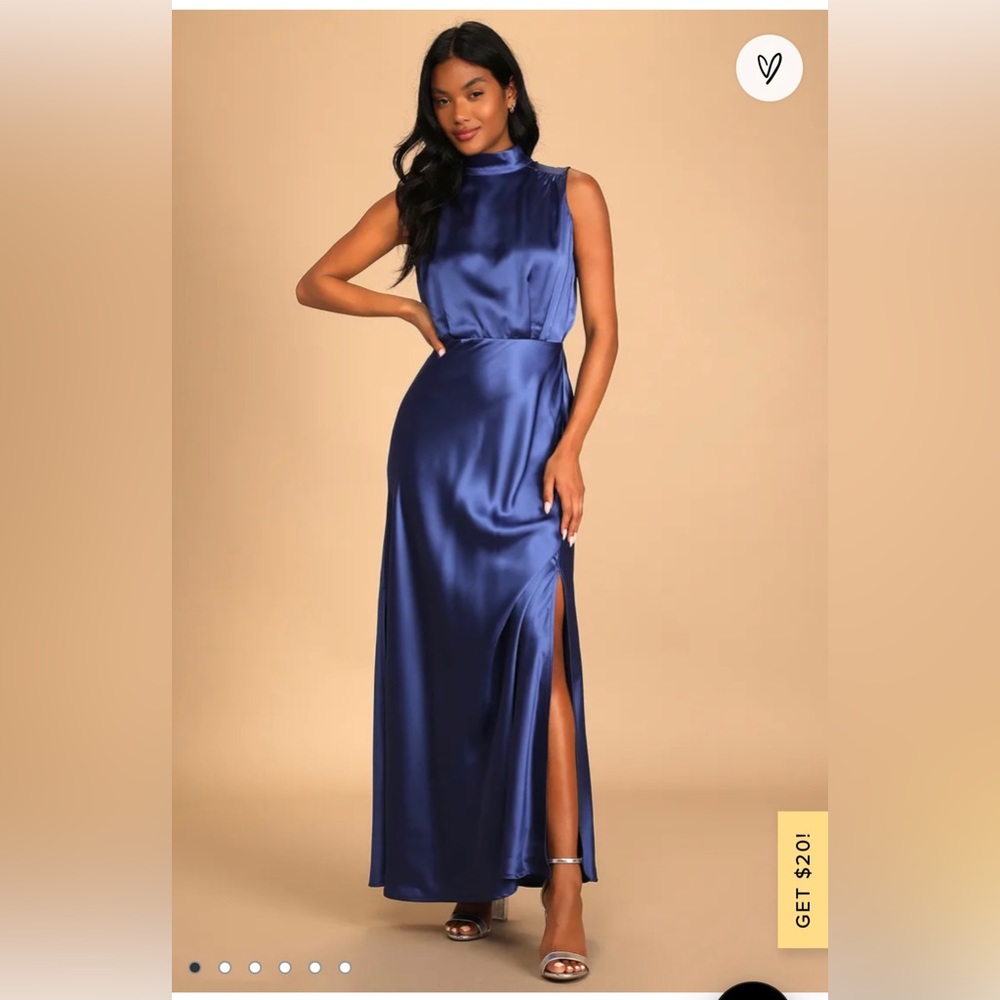Royal blue gown